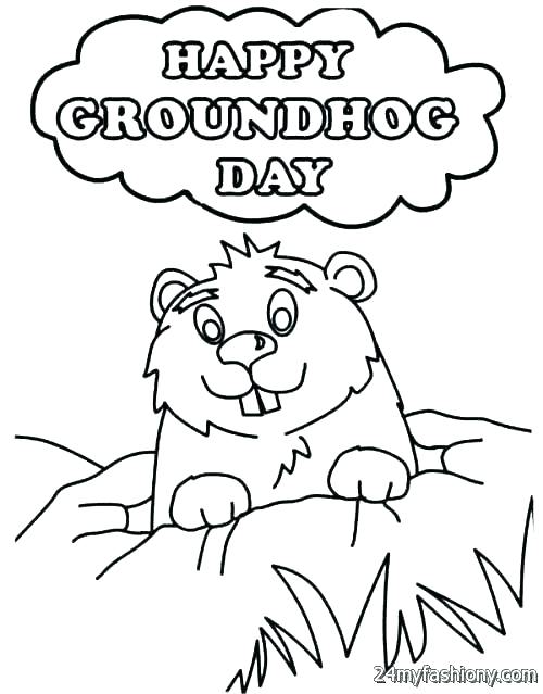 500x639 Groundhog Day Emergent Reader Coloring Pages Simple Fun For Kids