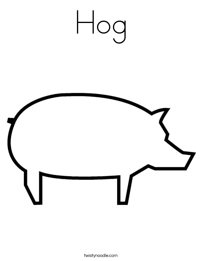 685x886 Hog Coloring Page