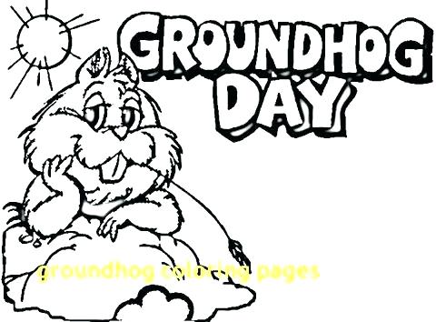 480x354 Ground Hog Coloring Page Groundhogs Pages Free Groundhog
