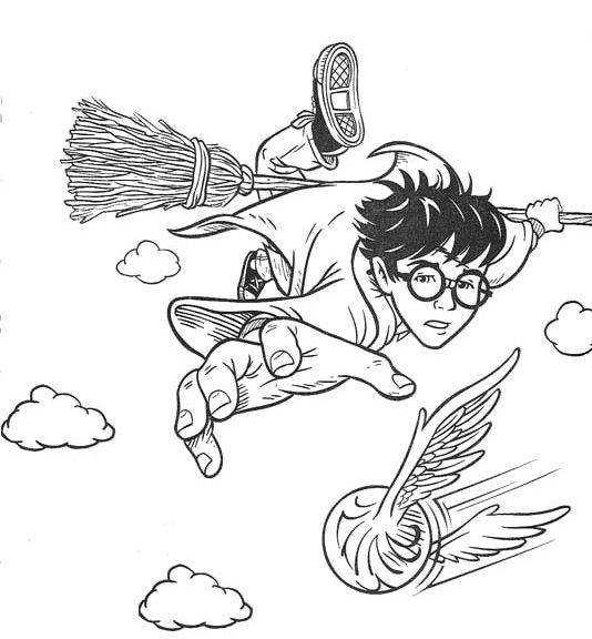 534x576 Free Harry Potter Coloring Pages Quidditch Coloring Sheets