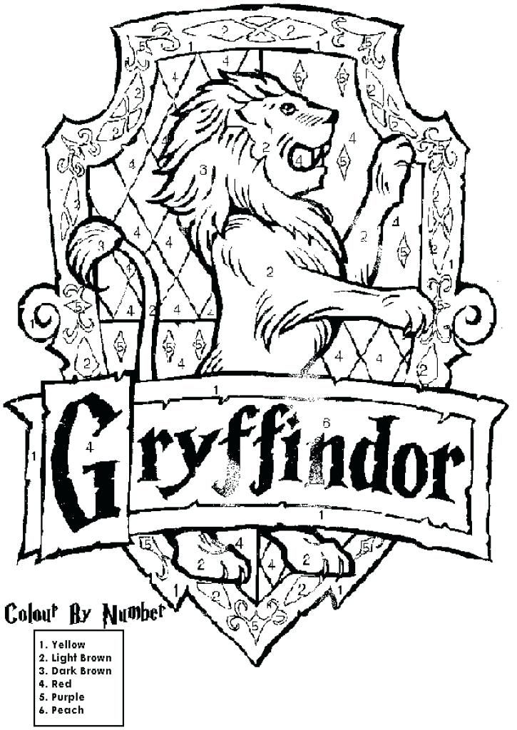 725x1024 Hogwarts Crest Coloring Page Best Harry Potter House Colors Ideas