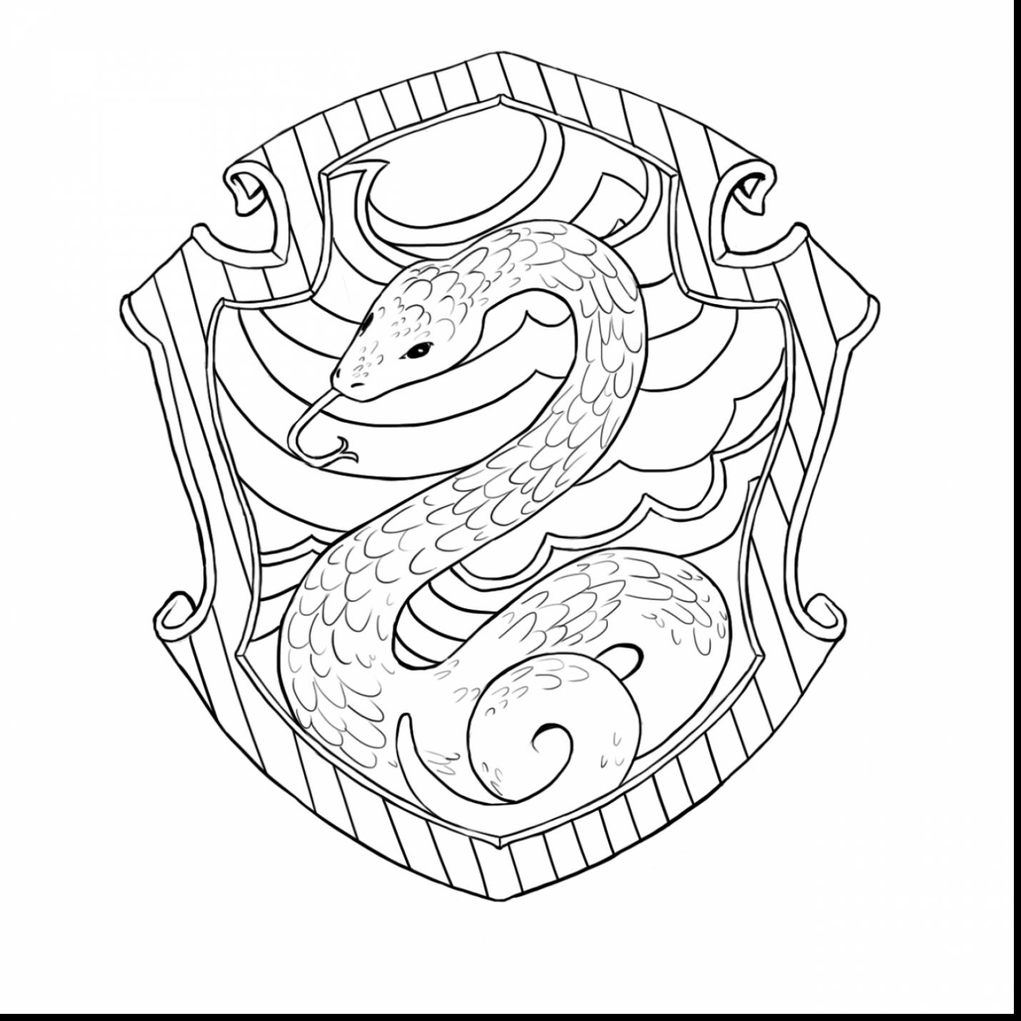 1430x1430 Unsurpassed Hogwarts Houses Coloring Pages Har