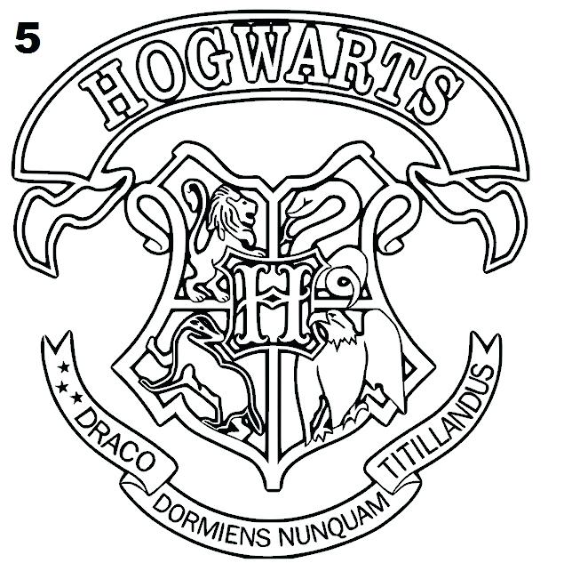 635x633 Hogwarts Houses Coloring Pages