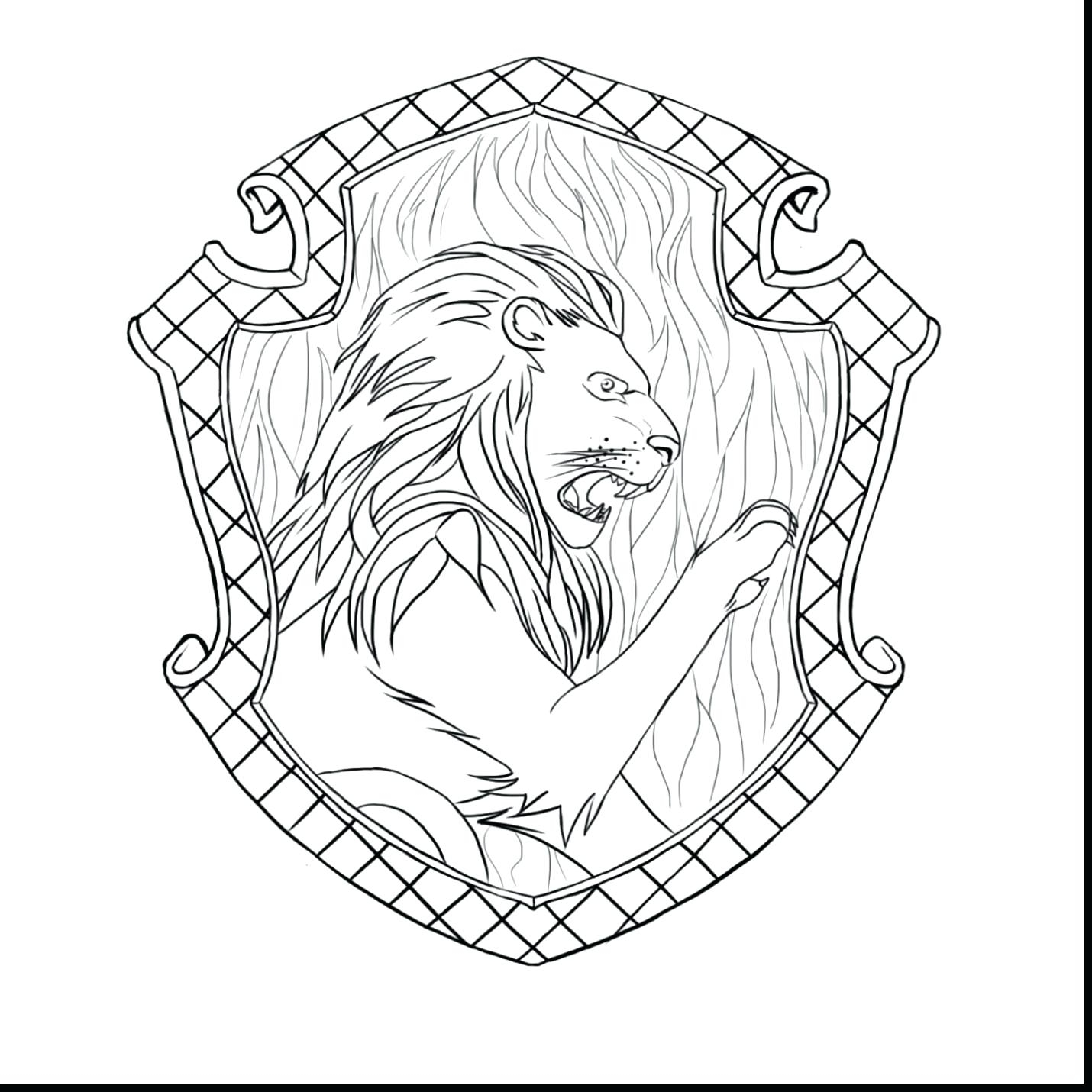 1430x1430 Fresh Coloring Hogwarts Crest Coloring Page Harry Potter Pages