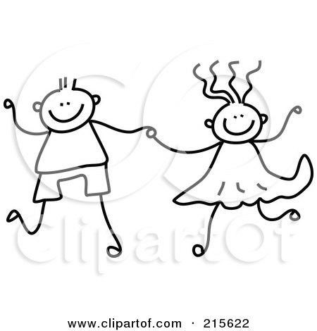 450x470 Deron's Gallery Boy And Girl Holding Hands Coloring Pages