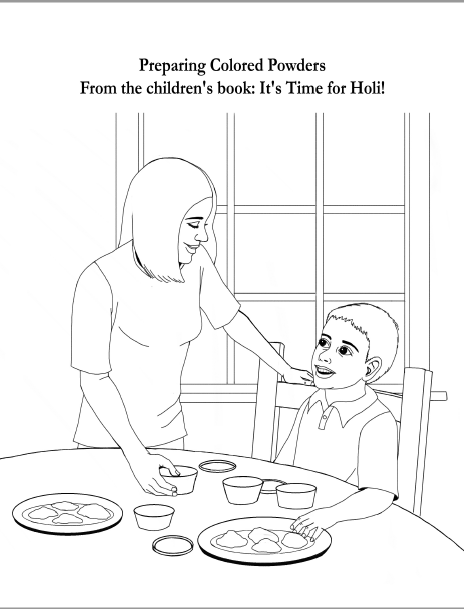 464x609 Happy Holi! Coloring Contest
