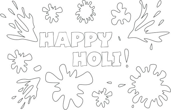 600x385 Holi Coloring Pages Coloring Pages Coloring Printable Pages