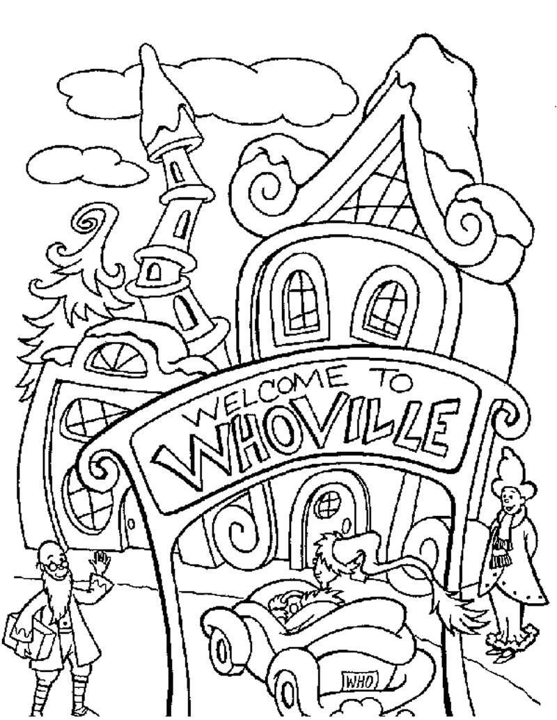 800x1034 How The Grinch Stole Christmas Coloring Pages