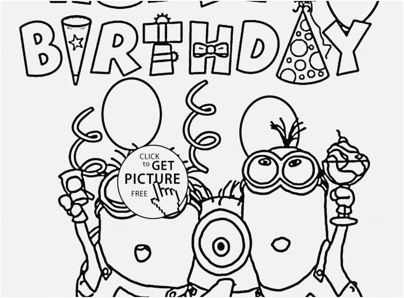 827x609 Happy Birthday Coloring Pages Free Portraits Happy Birthday
