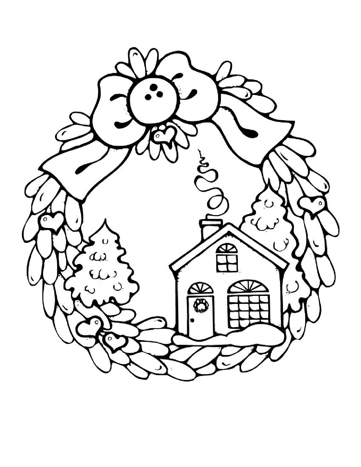 1240x1605 Winter Holiday Coloring Pages Free