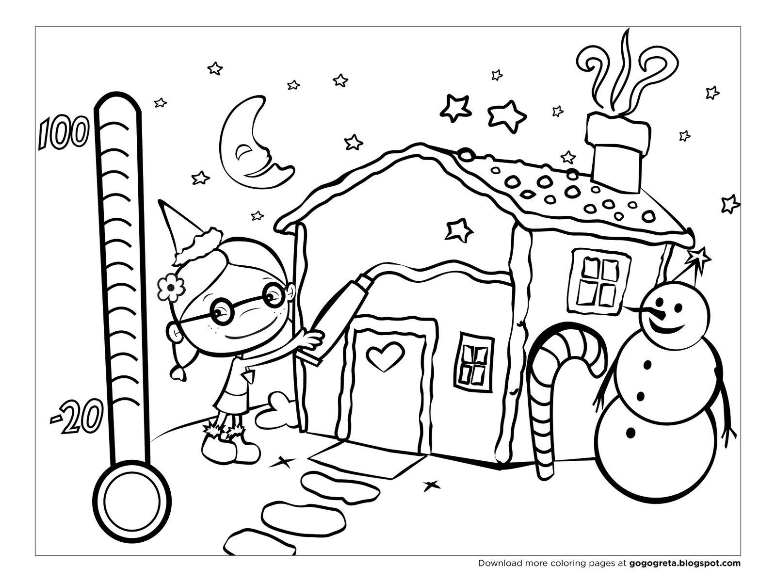 1600x1200 Holiday Coloring Pages For Kindergarten Free Printable Winter