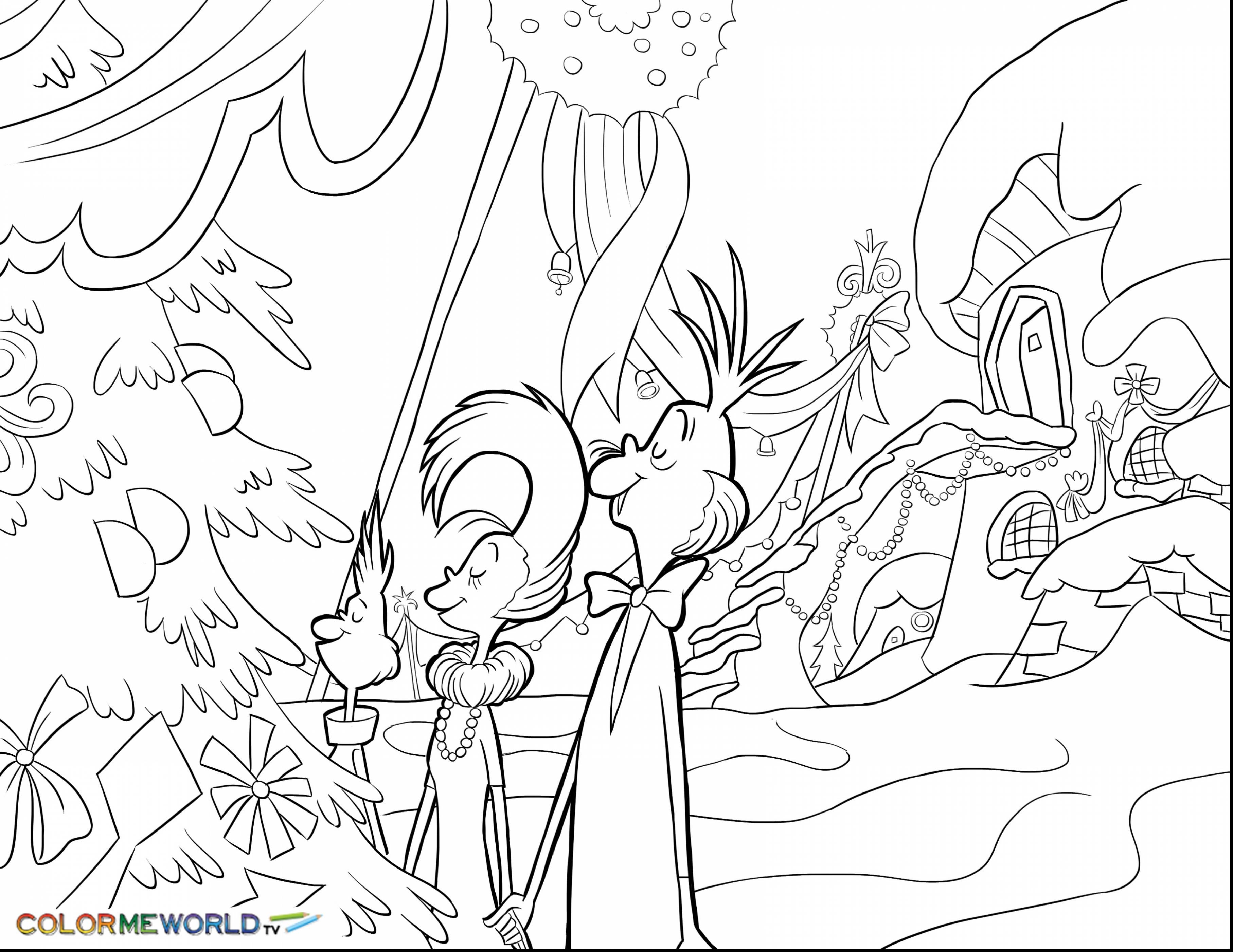 3630x2805 Holiday Coloring Pages Online Inspiration Christmas Grinch Had