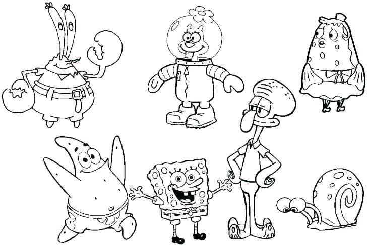 728x489 Spongebob Christmas Coloring Pages Coloring Pages Valentines Day