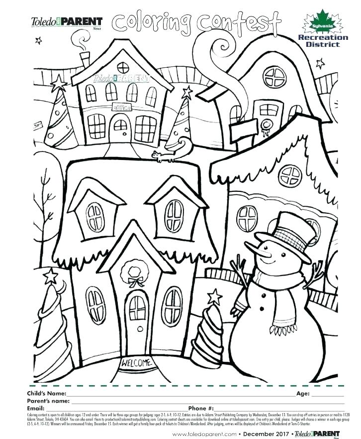 726x881 Holiday Coloring Pages Online