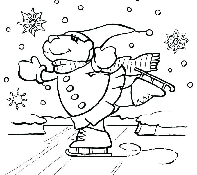 678x600 Winter Coloring Pages To Print Free Winter Coloring Pages Winter