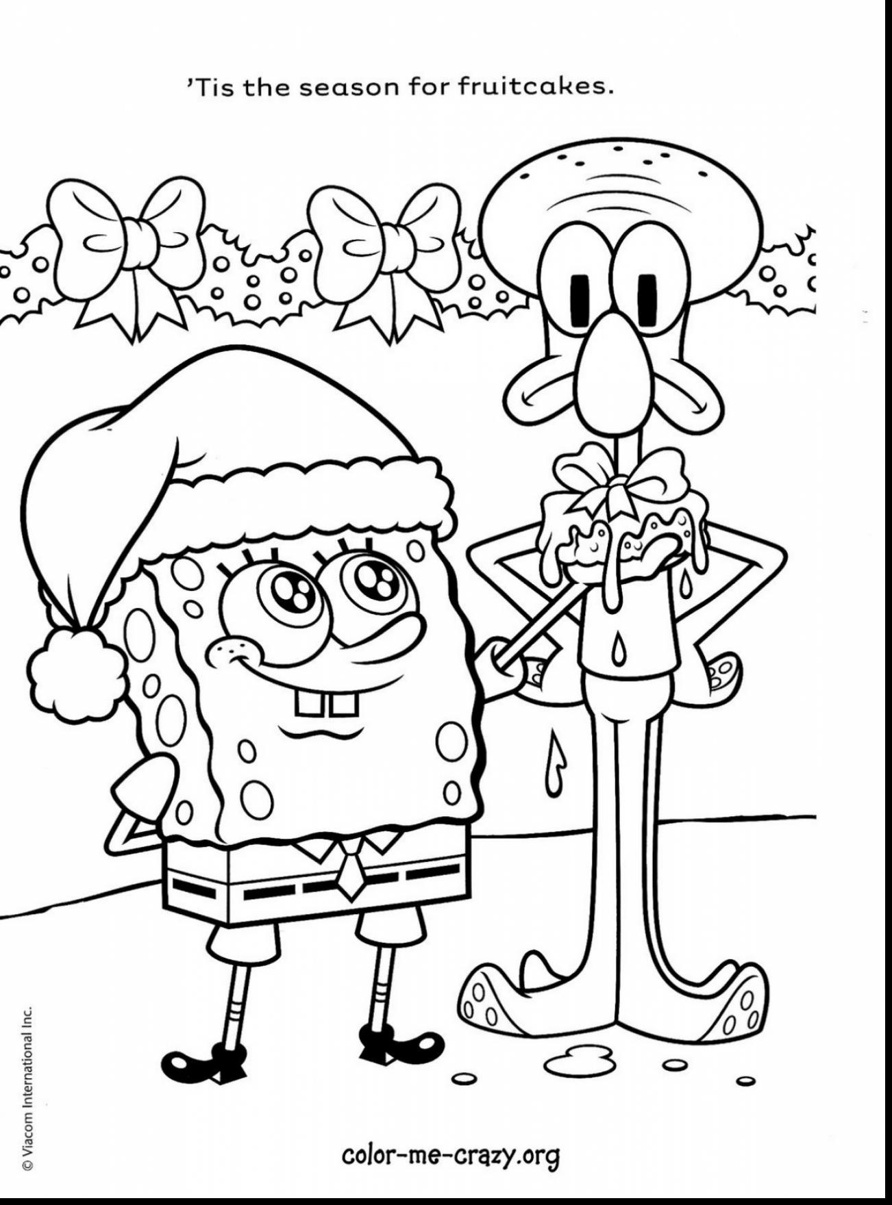 1302x1760 Patrick Spongebob Christmas Coloring Pages Printable Free