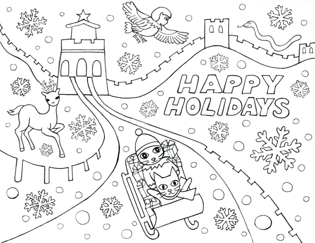 1024x789 Happy Holidays Coloring Pages Happy Summer Holidays Coloring Pages