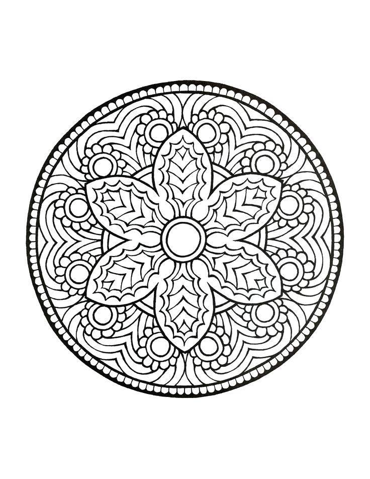 736x952 Online Mandala Coloring Pages Mandala Coloring Book Holiday