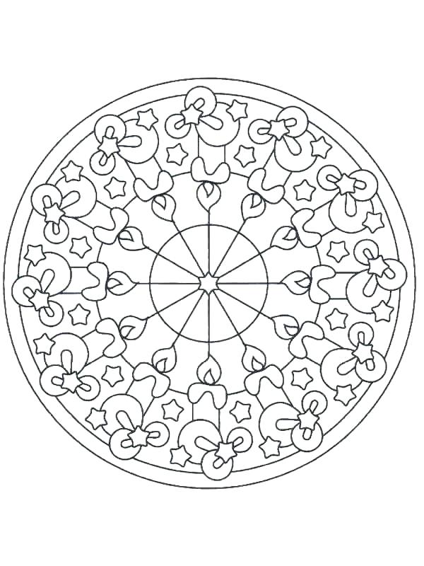 600x800 Christmas Mandala Coloring Pages Free Mandala Coloring Pages Lots