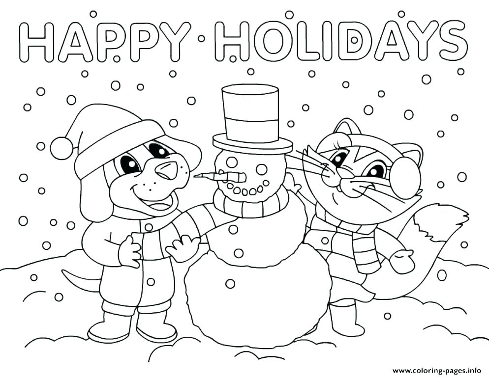 994x768 Coloring Pages For Holidays
