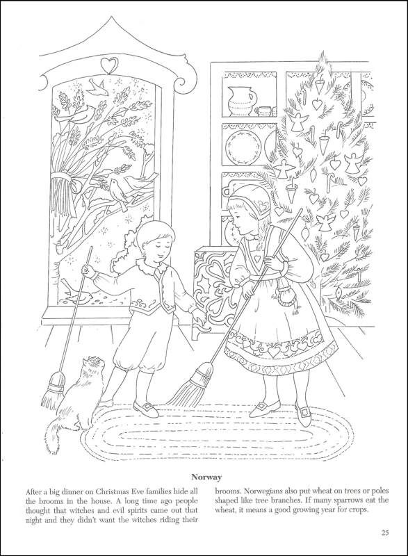 587x800 Vintage Christmas Coloring Pages Christmas Around The World