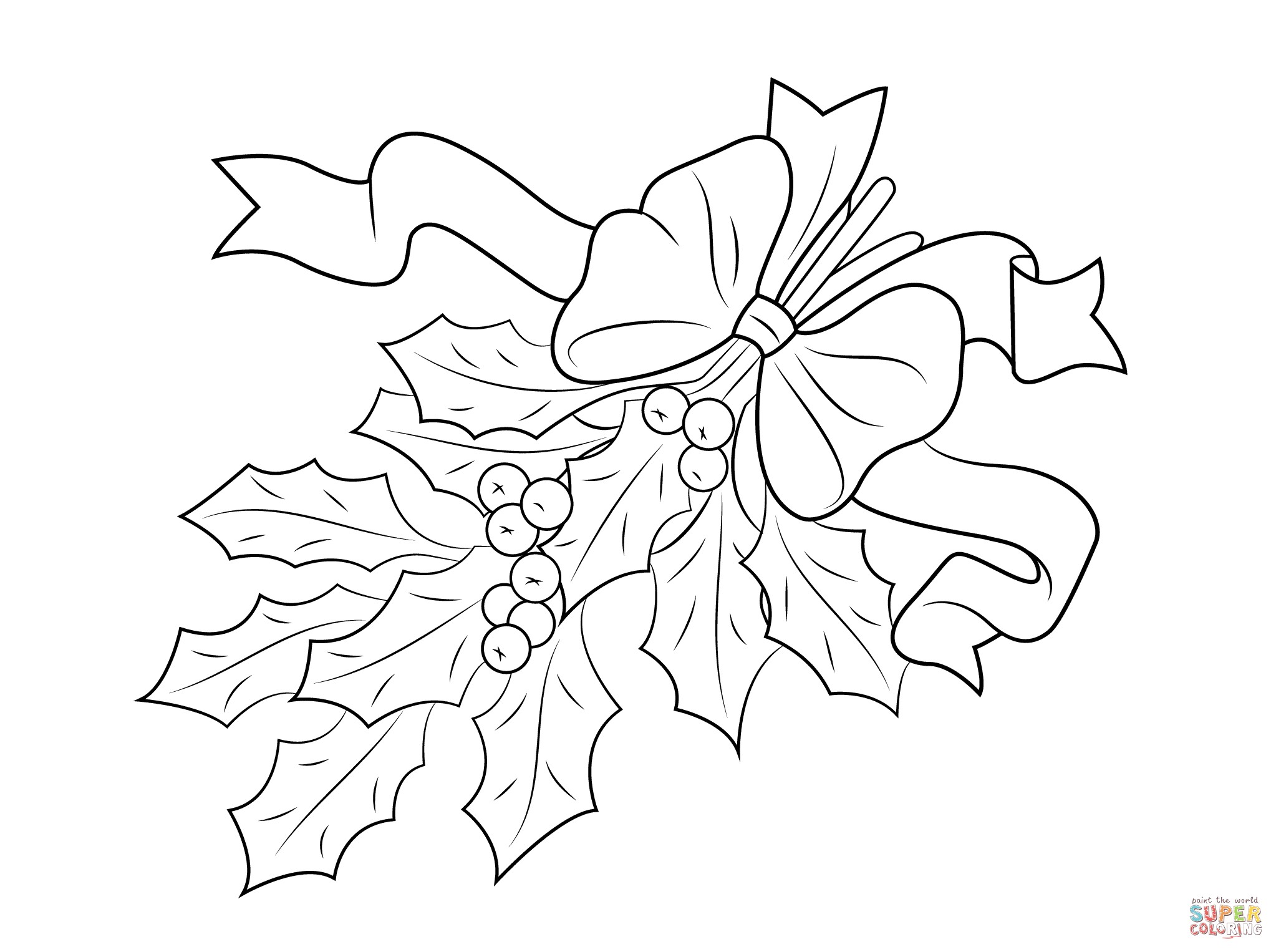 2046x1526 Inspiration Coloring Pages Christmas Holly