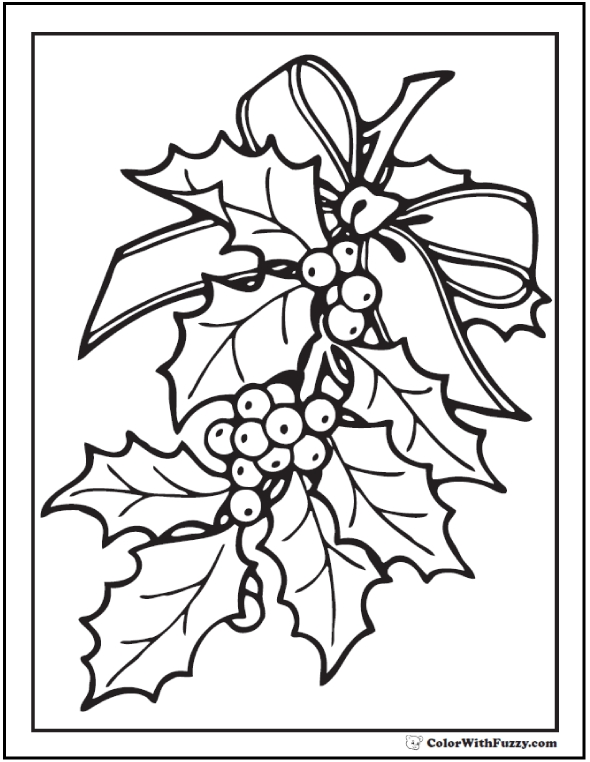 590x762 Christmas Coloring Pages Holly Christmas Coloring Pages Holly
