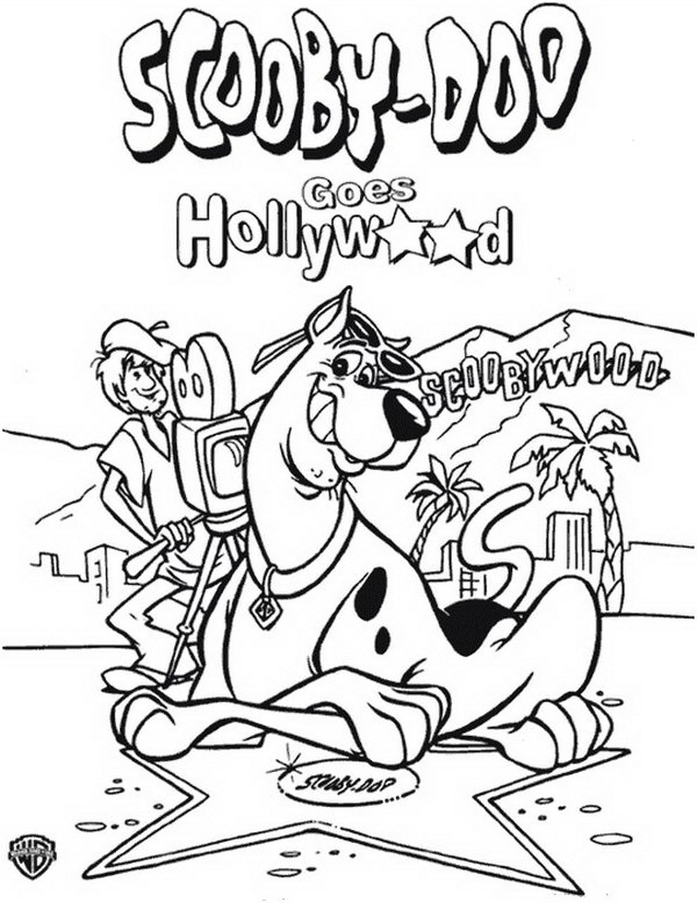 990x1283 Scooby In Hollywood Coloring Page Animal Pages