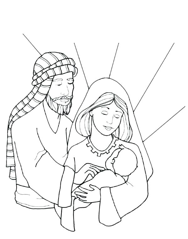 600x764 Holy Family Coloring Pages Holy Family Coloring Pages Coloring