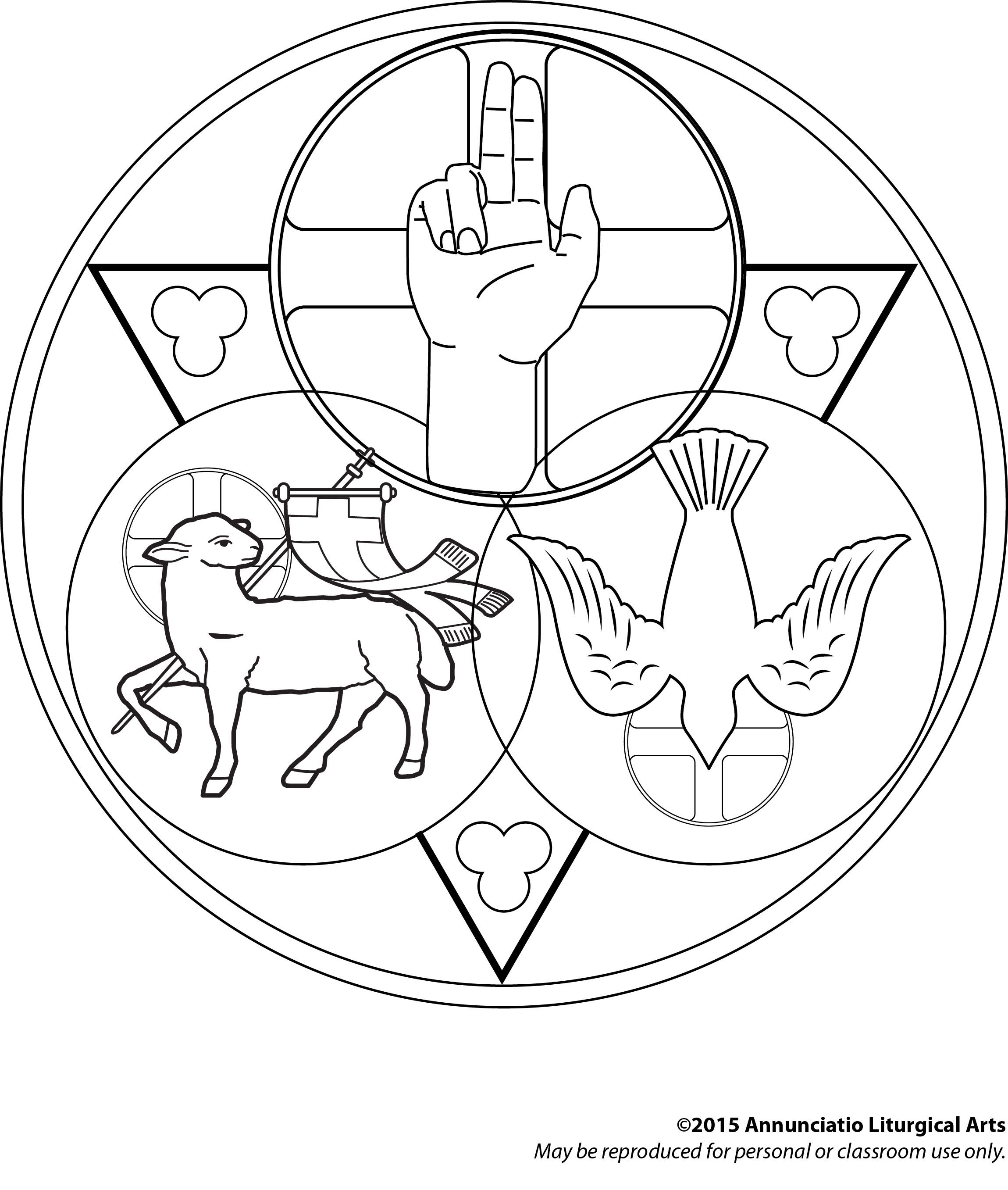 2299x2713 Holy Trinity Coloring Page Find More Art