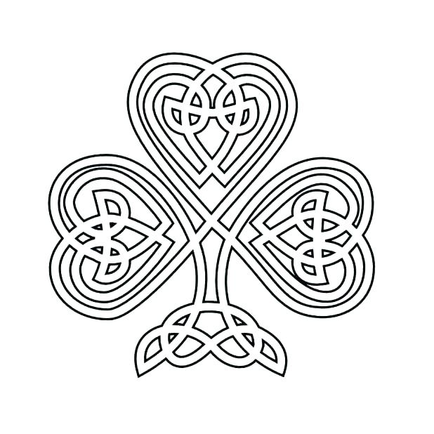 618x618 Pictures Of Shamrocks To Color Holy Trinity Coloring Pages