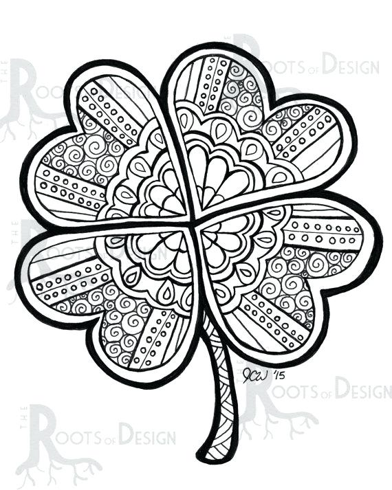 570x713 Shamrocks Coloring Pages Holy Trinity Coloring Pages Shamrocks