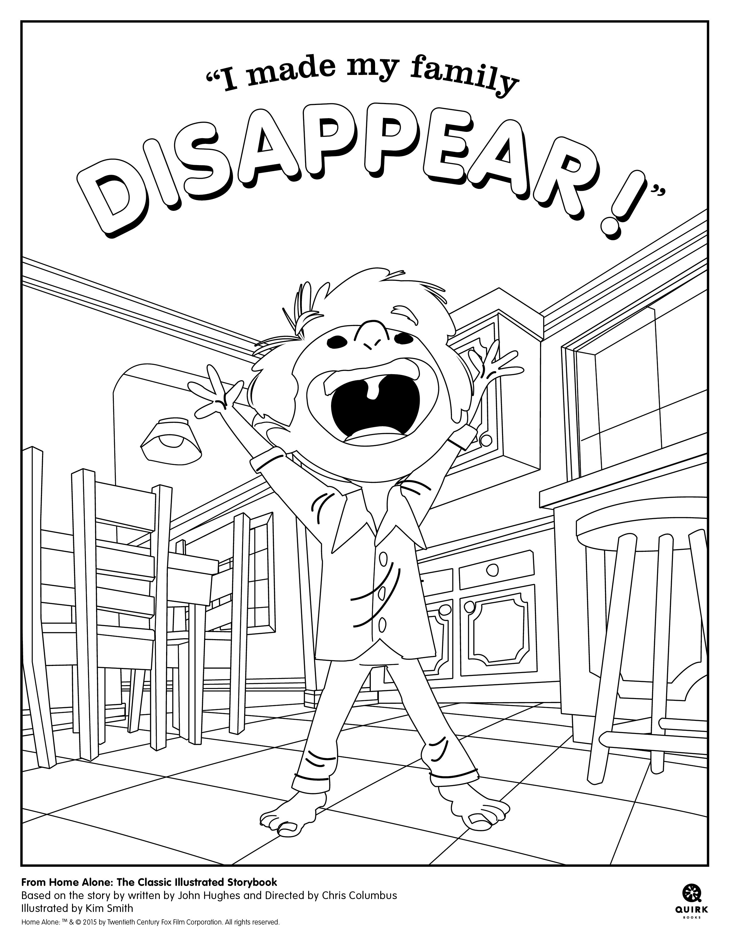 2550x3300 Coloring Page From Quirk Books' Home Alone