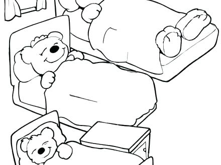 440x330 Goldilocks Coloring Pages Coloring Pages And The Three Bears