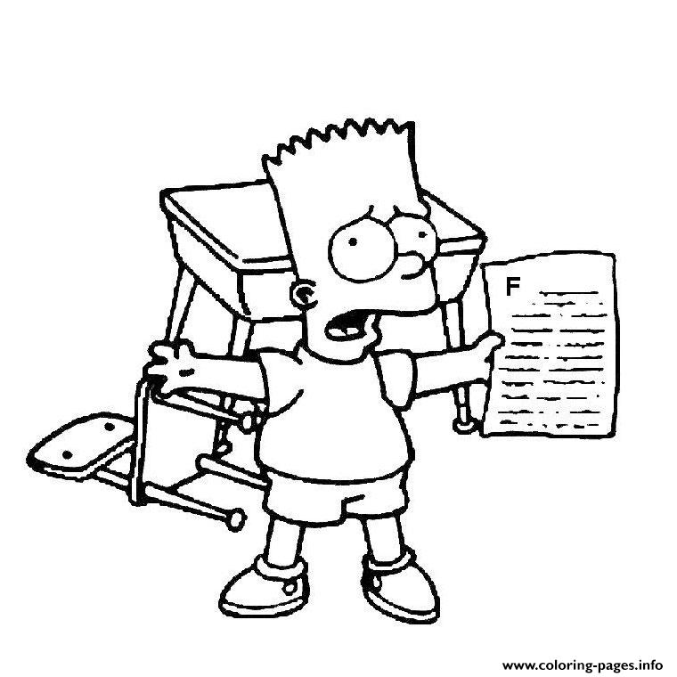 760x760 Bart Simpson Coloring Pages Printable