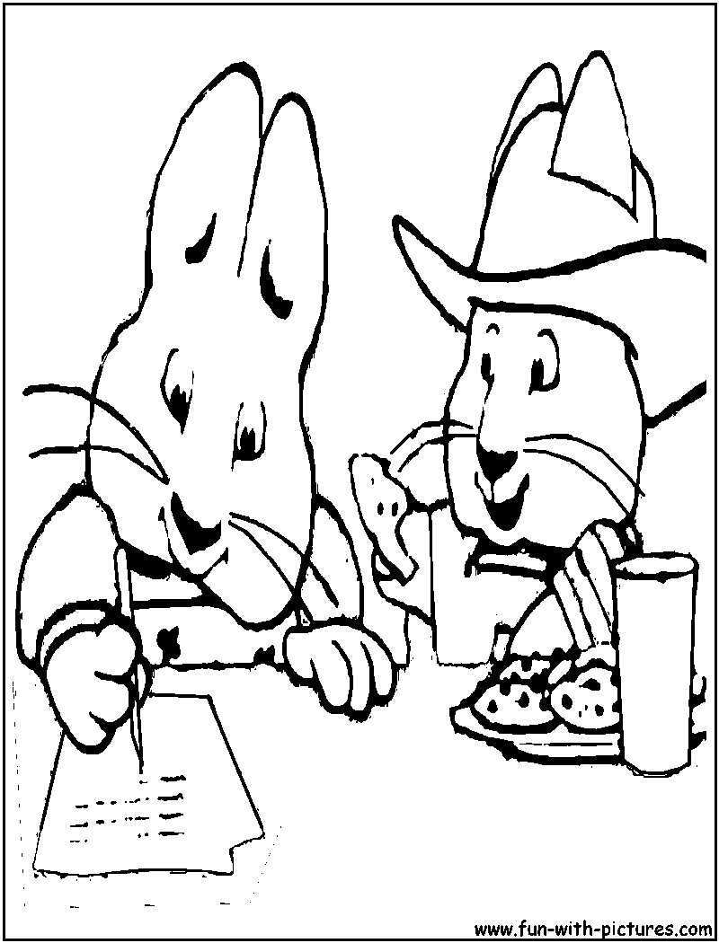 800x1050 Max And Ruby Homework Coloring Page Nickelodeon Coloring Pages