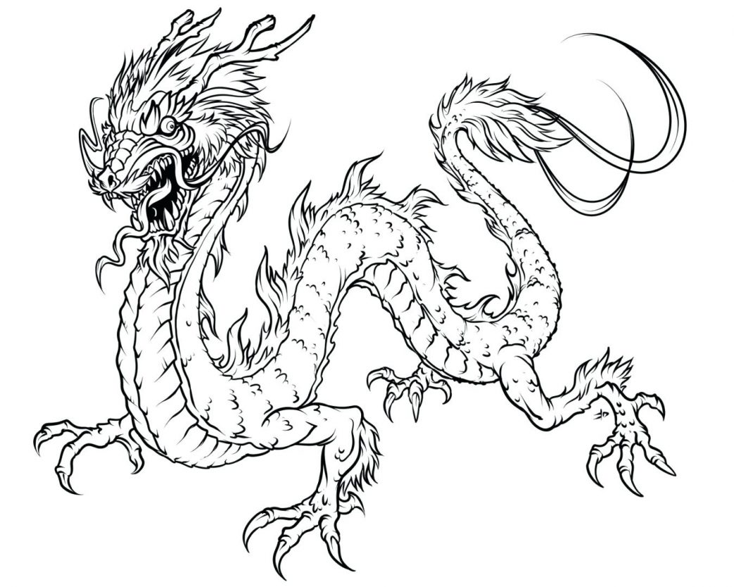 1043x834 Chinese Dragon Mask Coloring Pages Head Page Size Fire Countries