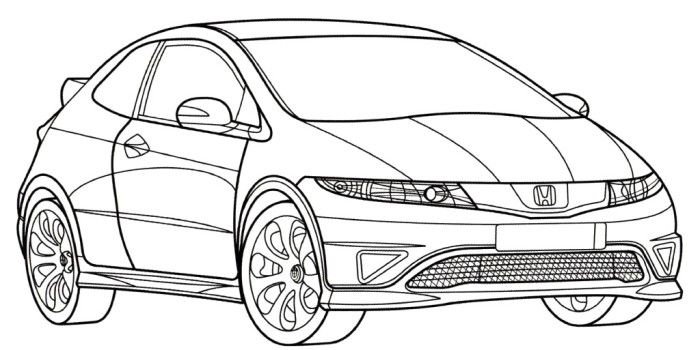700x350 Civic Coloring Pages