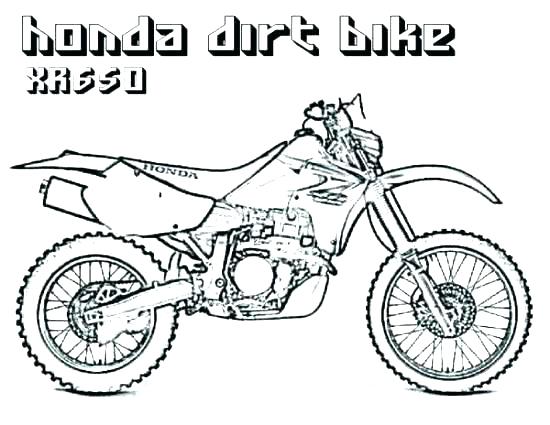 550x425 Honda Dirt Bike Coloring Pages Motocross Page Ideas Collection