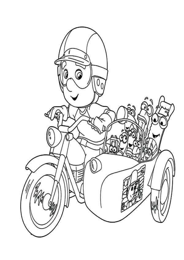 600x849 Bike Coloring Pages Handy With Friends Riding Bike Coloring Page