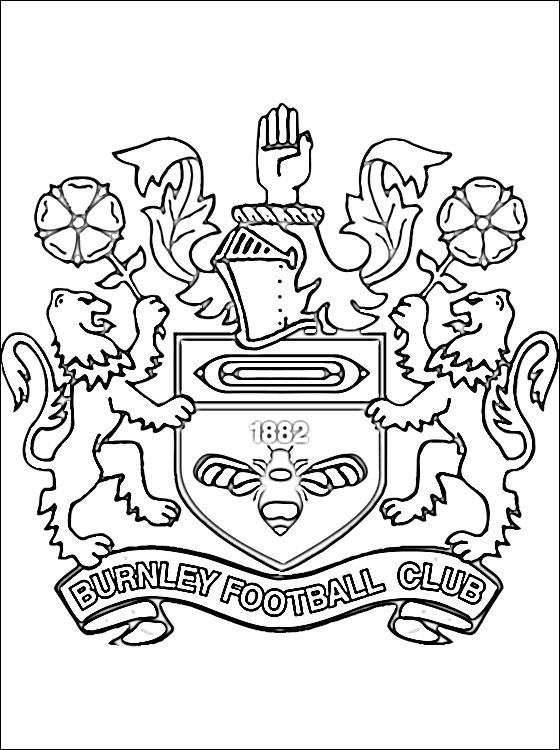 560x750 Emblem Of Burnley F C Coloring Page Coloring Pages
