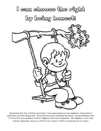 324x420 Honesty Coloring Pages I Can Choose The Right Being Honest
