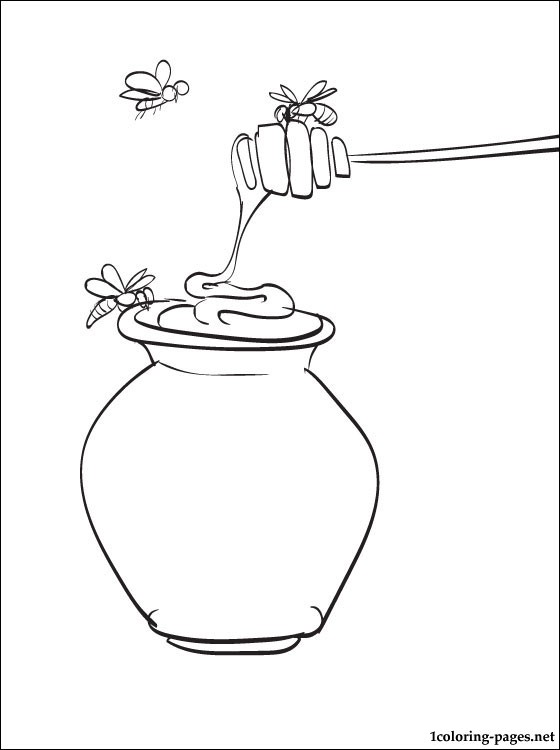 560x750 Honey Coloring Page Coloring Pages