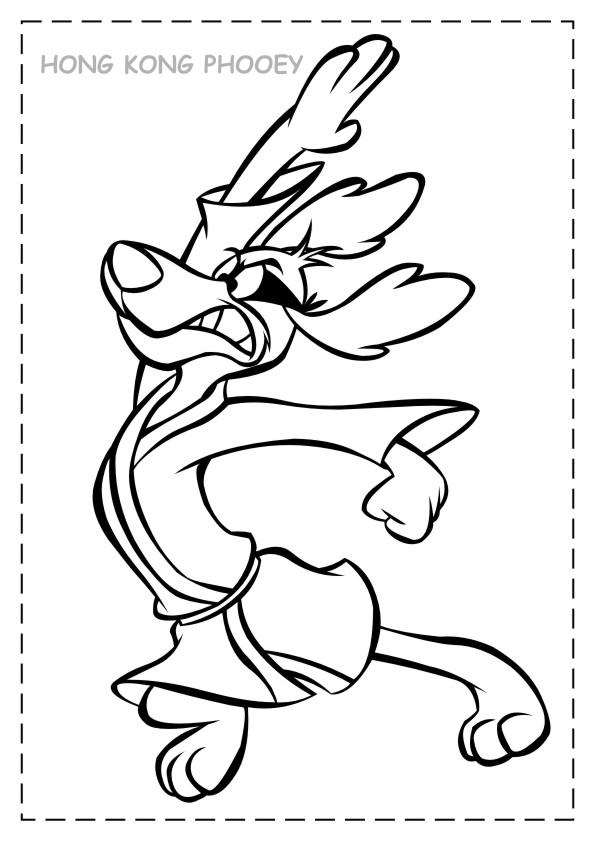 595x841 Hong Kong Phooey Coloring Page