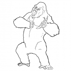 230x230 Top King Kong Coloring Pages For Toddlers