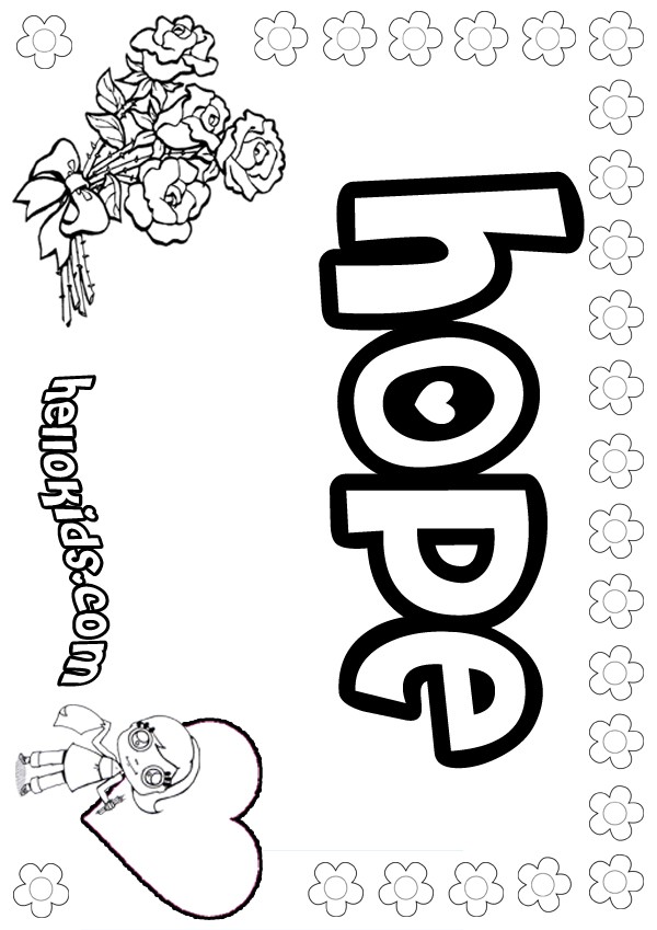 600x849 Hope Coloring Pages