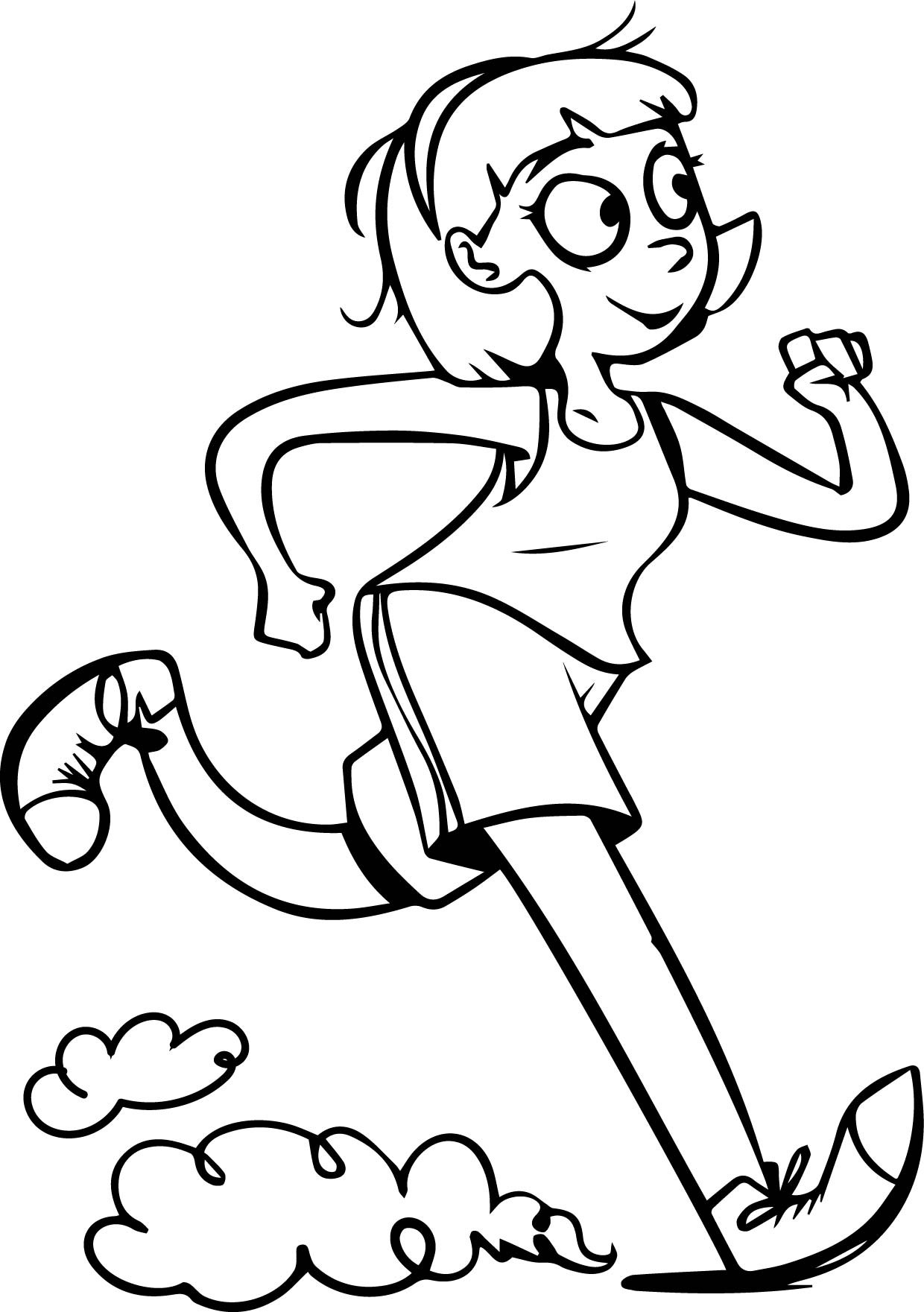 1240x1761 Coloring Pages Of A Girl Running Best Activity Page