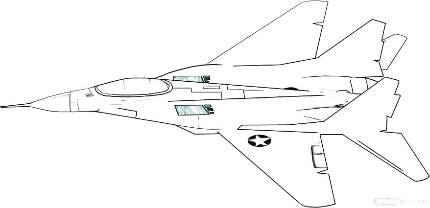 878x425 Coloring Page Airplane