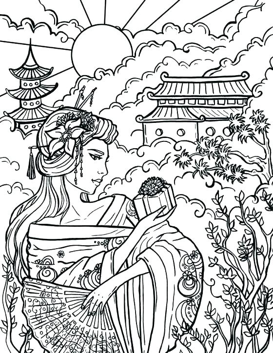 560x724 Chinese Zodiac Coloring Pages