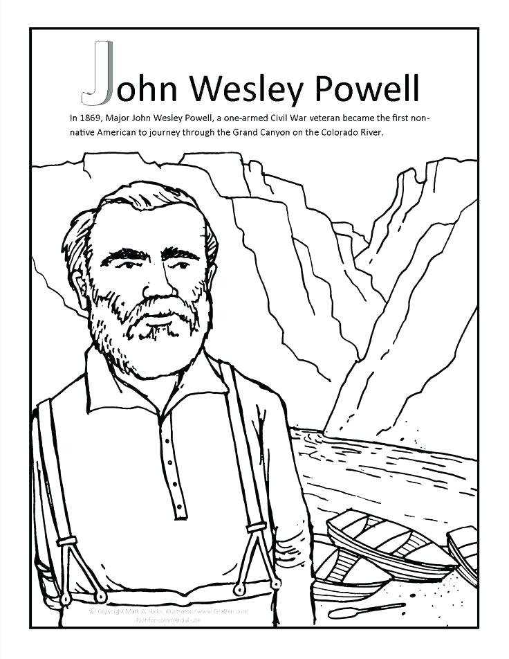 736x952 John Henry Coloring Page